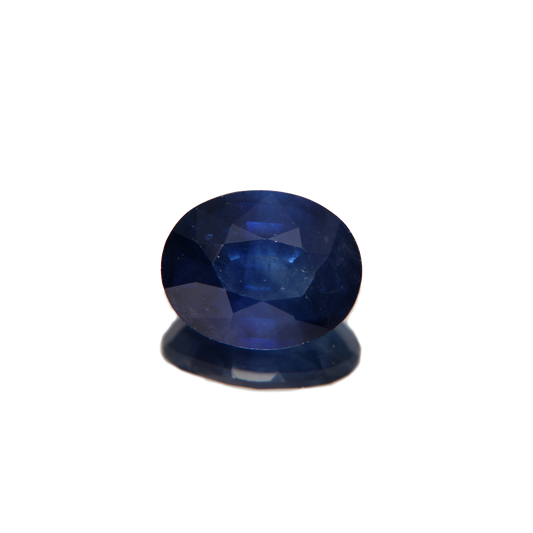 Blauer Saphir 6.34ct ansicht von vorne