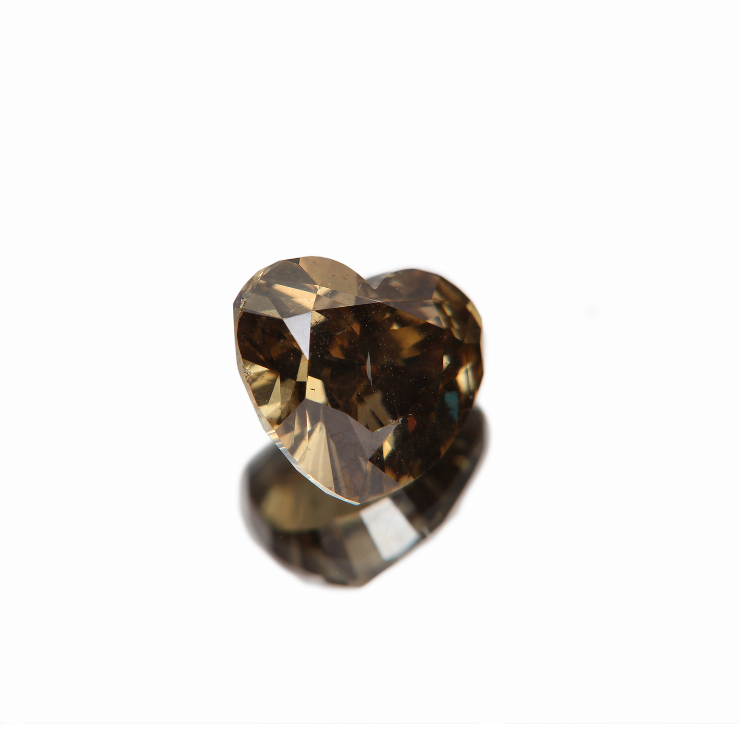 Fancy vivid olive Diamant 3.02ct ansicht von ganz links