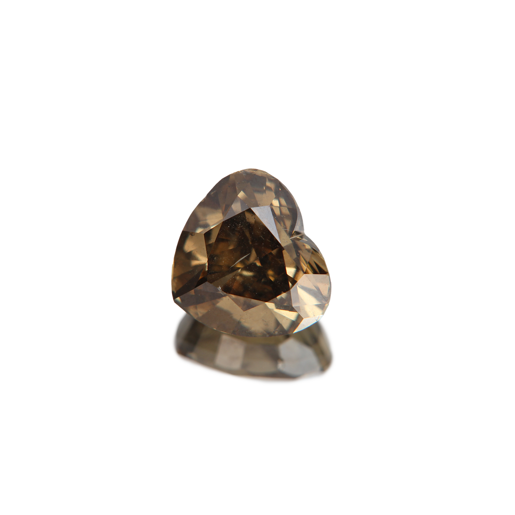 Fancy vivid olive Diamant 3.02ct ansicht von vorne