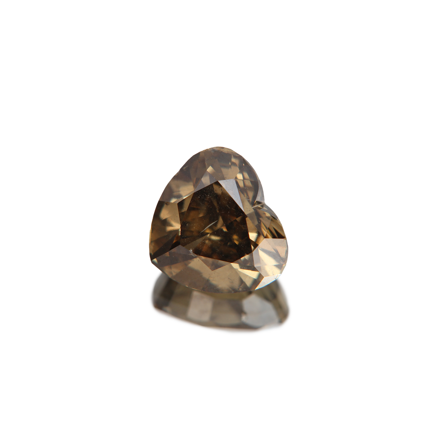 Fancy vivid olive Diamant 3.02ct ansicht von vorne