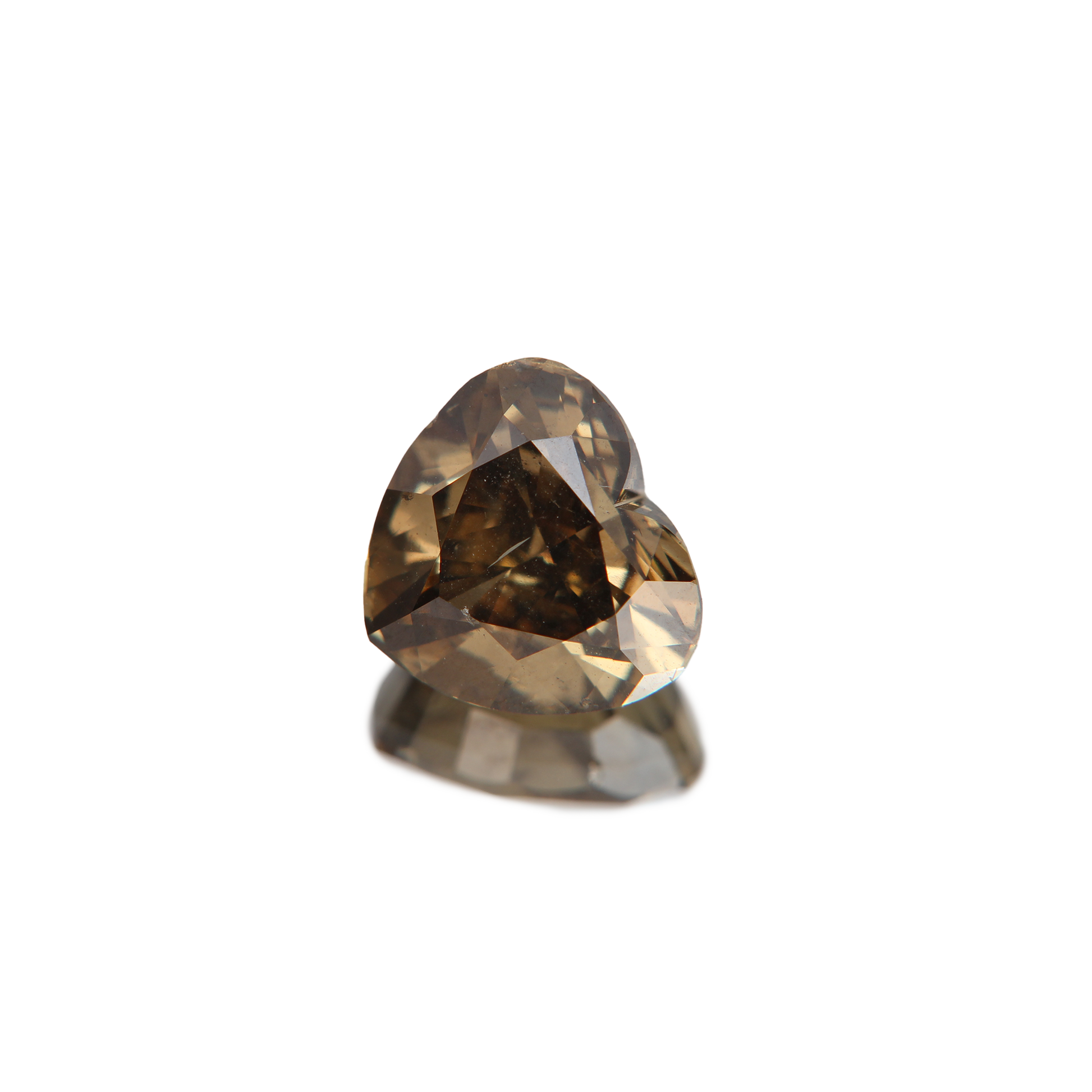 Fancy vivid olive Diamant 3.02ct ansicht von vorne